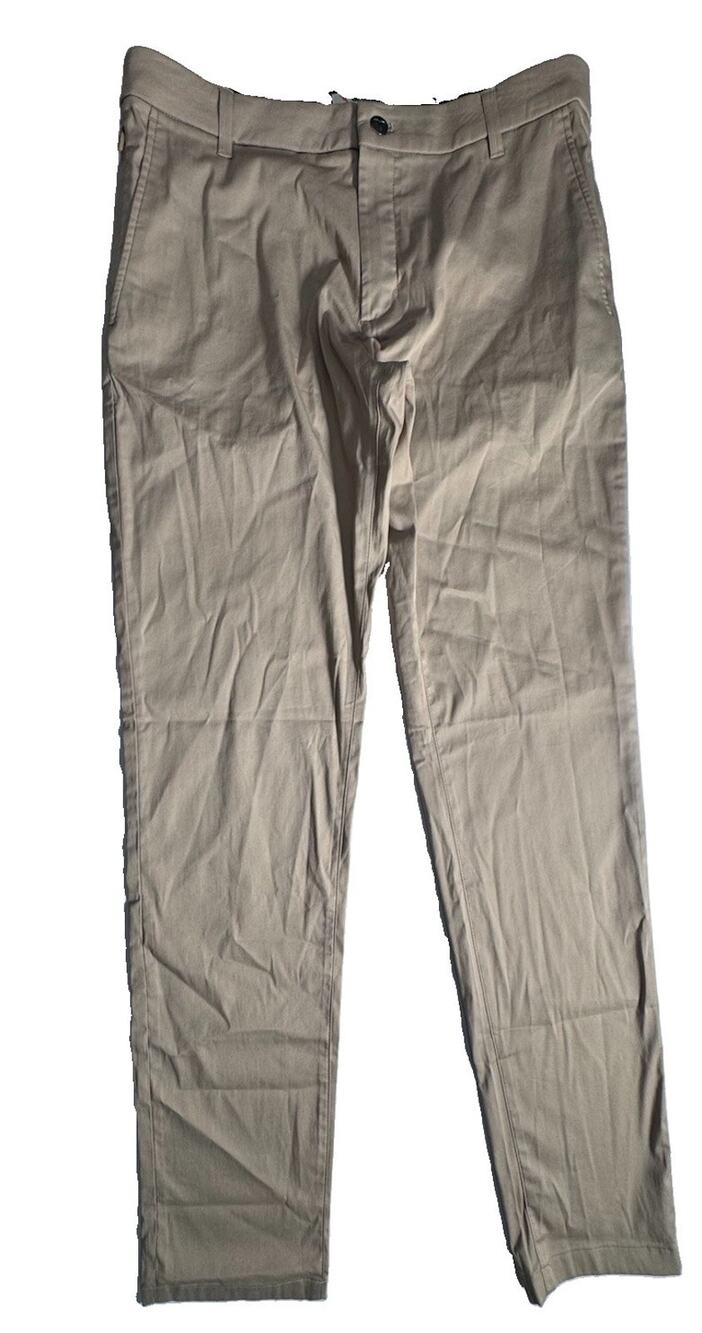 Birddogs Mens Pants 34 Tan Khaki Stretch Chino Performance Slim Casual